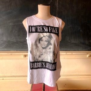 “You’re so fake Barbies Jealous” tank
